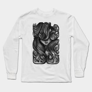 Luscious Locks - Harbour Mist Grey Long Sleeve T-Shirt